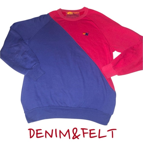 AVIATOR NATION Glider Colorblock Crewneck Sweatshirt/Pullover w/ Pockets | EUC!! - Picture 1 of 5